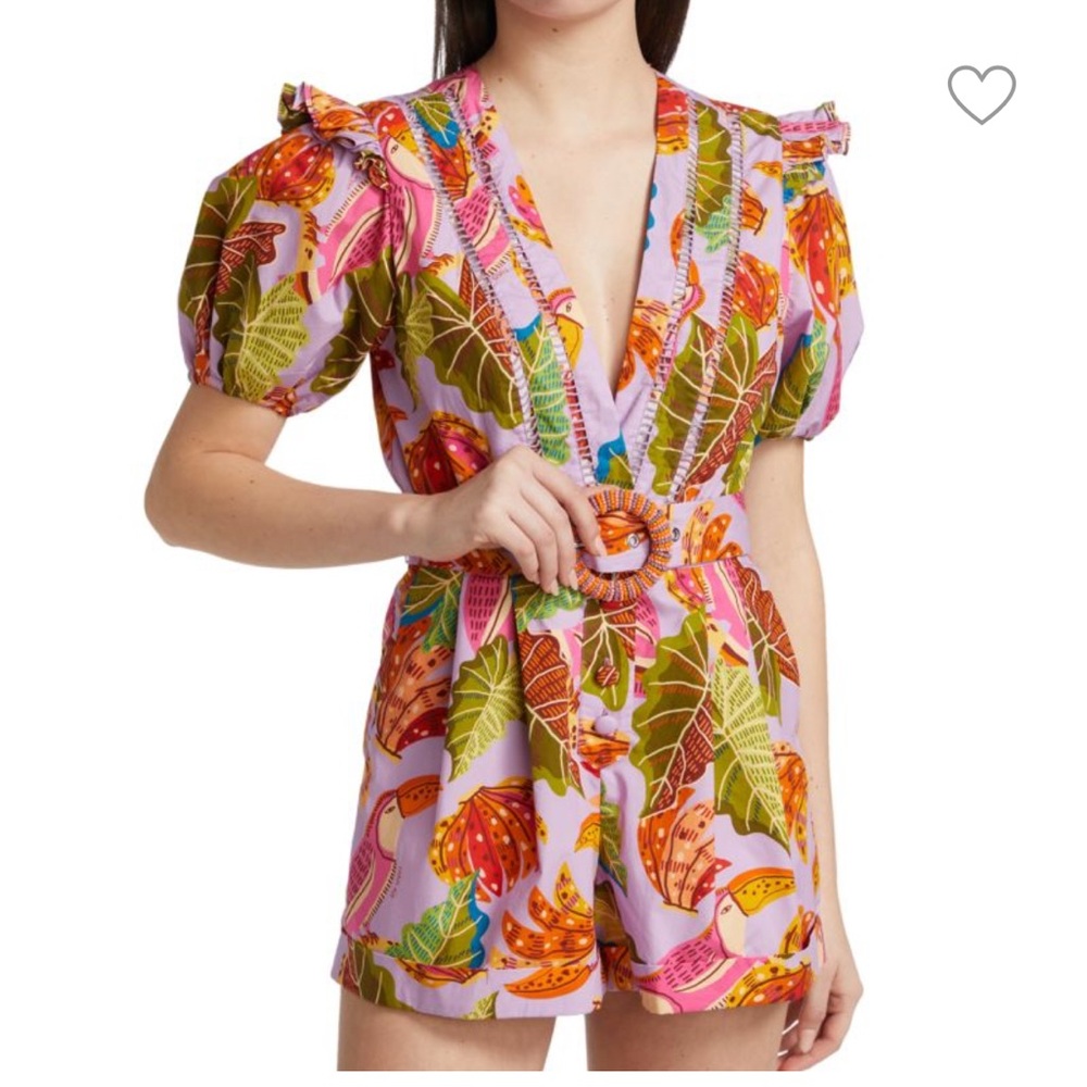 FARM RIO
Beaks & Bananas Ruffle Belted Romper small
